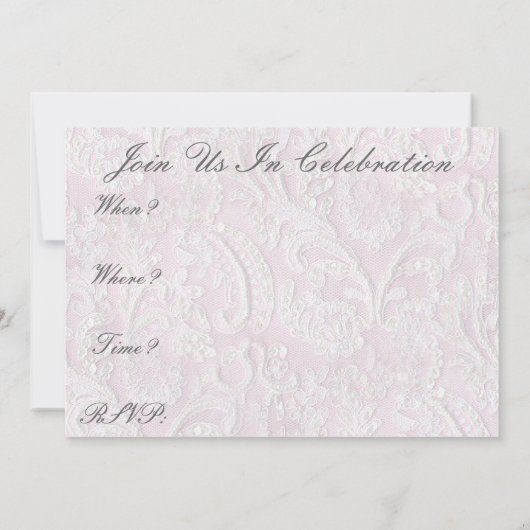 Eerste communiqué (Girl) Kaart (Achterkant)