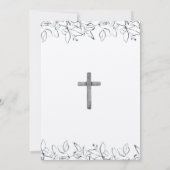 Eerste communiqué hand getrokken kruis kaart (Achterkant)