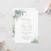 Eerste communiqué - Hartelijk dank Kaart (Voorkant / Achterkant in situ)