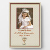 Eerste communiqué-herdenkingsPlaque Fotoplaat (voorkant)