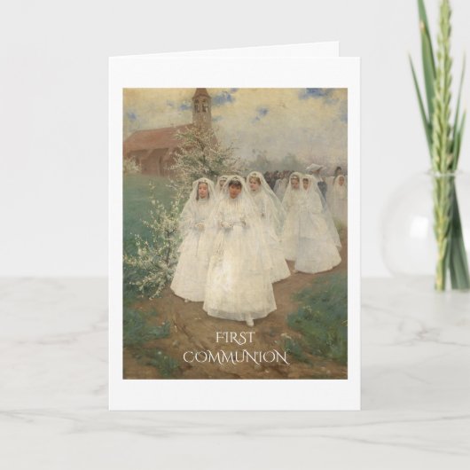 Eerste communiqué kaart (Voorkant)