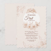 Eerste communiqué kaart (Voorkant / Achterkant)