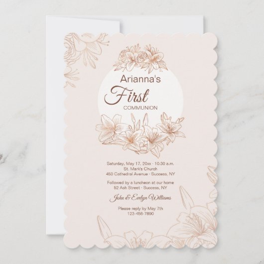 Eerste communiqué kaart (Voorkant)