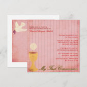 Eerste communiqué kaart (Voorkant / Achterkant)