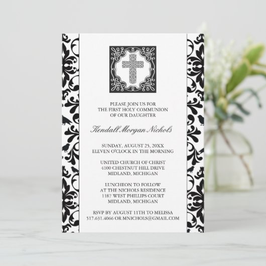 Eerste communiqué kaart (Staand voorkant)