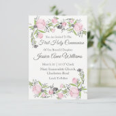 Eerste communiqué kaart (Staand voorkant)