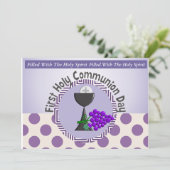 Eerste communiqué kaart (Staand voorkant)