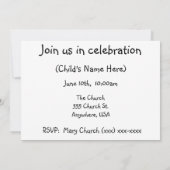 Eerste communiqué kaart (Achterkant)