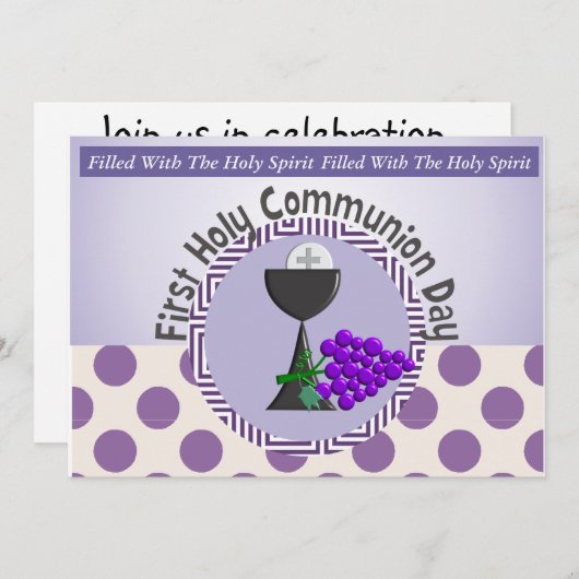 Eerste communiqué kaart (Voorkant / Achterkant)