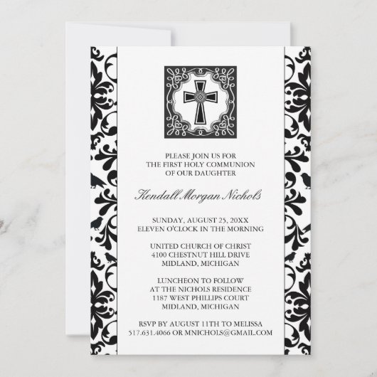 Eerste communiqué kaart (Voorkant)