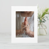 Eerste communiqué kaart (Staand voorkant)