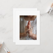 Eerste communiqué kaart (Voorkant / Achterkant in situ)