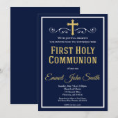 Eerste communiqué kaart (Voorkant / Achterkant)