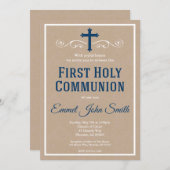 Eerste communiqué kaart (Voorkant / Achterkant)