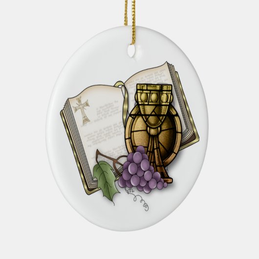 Eerste communiqué keramisch ornament (Rechts)