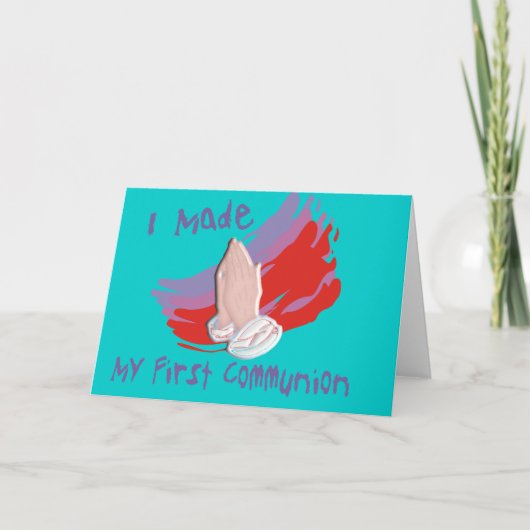 Eerste communiqué Kinderbroeken en -cadeautjes Kaart (Voorkant)