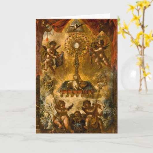 Eerste communiqué legory van de Eucharistische Kaa Kaart (Gele Bloem)