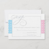 Eerste communiqué of Baptisme RSVP  | Blauw (Voorkant)