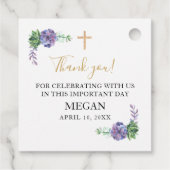 Eerste communiqué, Paarse sacharens Bedankjes Labels (Achterkant)