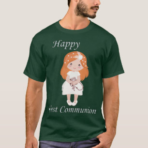 Eerste communiqué Permanent roodkopmeisje T-shirt