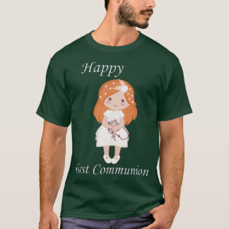 Eerste communiqué Permanent roodkopmeisje T-shirt