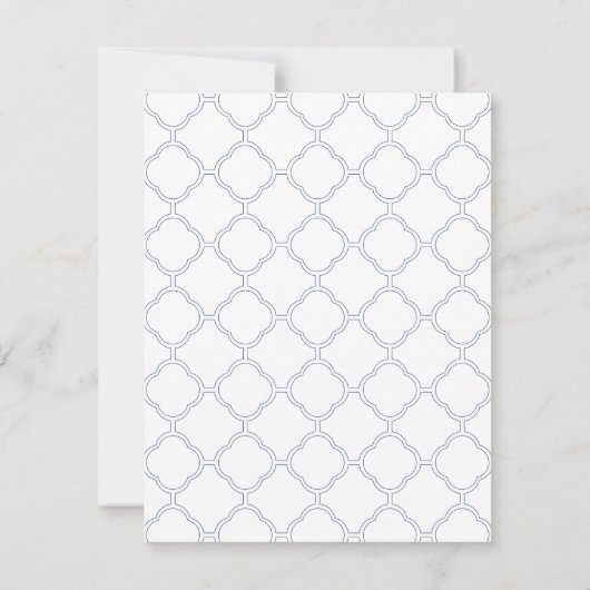 Eerste communiqué-uitnodiging kaart (Achterkant)