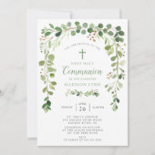 Eerste communiqué - uitnodiging met zachte groene (Voorkant)