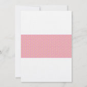 Eerste communiqué-uitnodiging - Roze 5 x 7 Kaart (Achterkant)