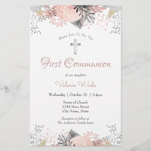 Eerste communiqué van de roze Floral (Voorkant)