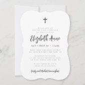 Eerste communiqué voor haar moderne minimalistisch kaart (Voorkant)