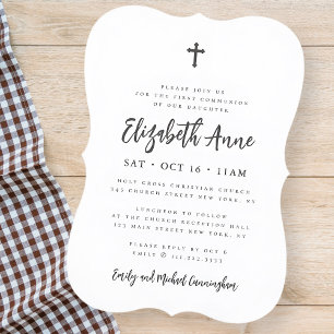 Eerste communiqué voor haar moderne minimalistisch kaart