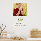 Eerste communiqué Welkomstfotobanner/Poster Poster (Keuken)