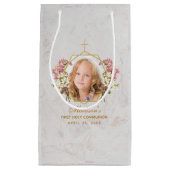 Eerste communistisch meisje Foto Marble Gold Pink  Klein Cadeauzakje (Voorkant)