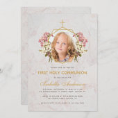 Eerste communistisch meisje Foto roze orchidee mar Kaart (Voorkant / Achterkant)