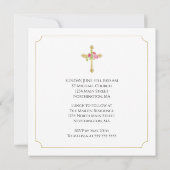 Eerste Communistische goudroze rozen Christelijk Kaart (Achterkant)