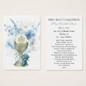 Eerste communistische katholieke herinnering Heili Visitekaartje (Voorkant /achterkant)