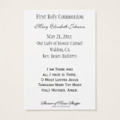 Eerste communistische katholieke herinnering Heili Visitekaartje (Achterkant)