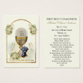 Eerste communistische katholieke herinnering Heili Visitekaartje (Voorkant /achterkant)