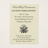 Eerste communistische katholieke herinnering Heili Visitekaartje (Achterkant)