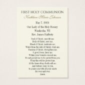 Eerste communistische katholieke herinnering Heili Visitekaartje (Achterkant)