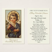 Eerste communistische katholieke herinnering Heili Visitekaartje (Voorkant /achterkant)