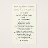 Eerste communistische katholieke herinnering Heili Visitekaartje (Achterkant)