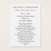 Eerste communistische katholieke herinnering Heili Visitekaartje (Achterkant)