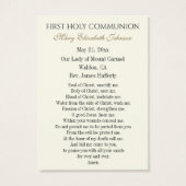 Eerste communistische katholieke herinnering Heili Visitekaartje (Achterkant)