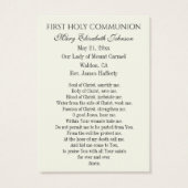 Eerste communistische katholieke herinnering Heili Visitekaartje (Achterkant)