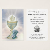 Eerste communistische katholieke herinnering Heili Visitekaartje (Voorkant /achterkant)