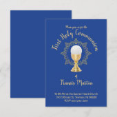 Eerste communistische katholieke jongen blauwe ach kaart (Voorkant / Achterkant)