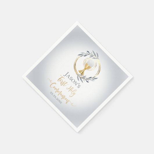 Eerste communistische katholieke jongen servet (Hoek)