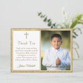 Eerste Communistische Religieuze Goudkruisjongen D Bedankkaart (Staand voorkant)