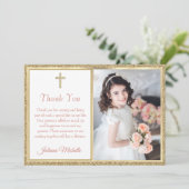 Eerste communistische religieuze goudmeisjes bedankkaart (Staand voorkant)